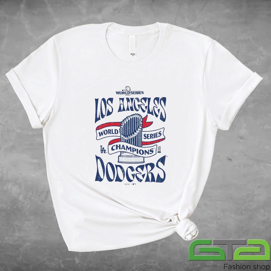 Official Los Angeles Dodgers Majestic Threads 2024 World Series Champions Shirt