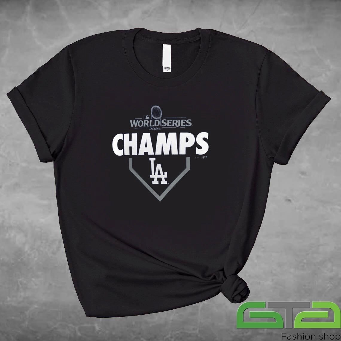 Official Los Angeles Dodgers Women's 2024 World Series Champions Lock Up Shirt