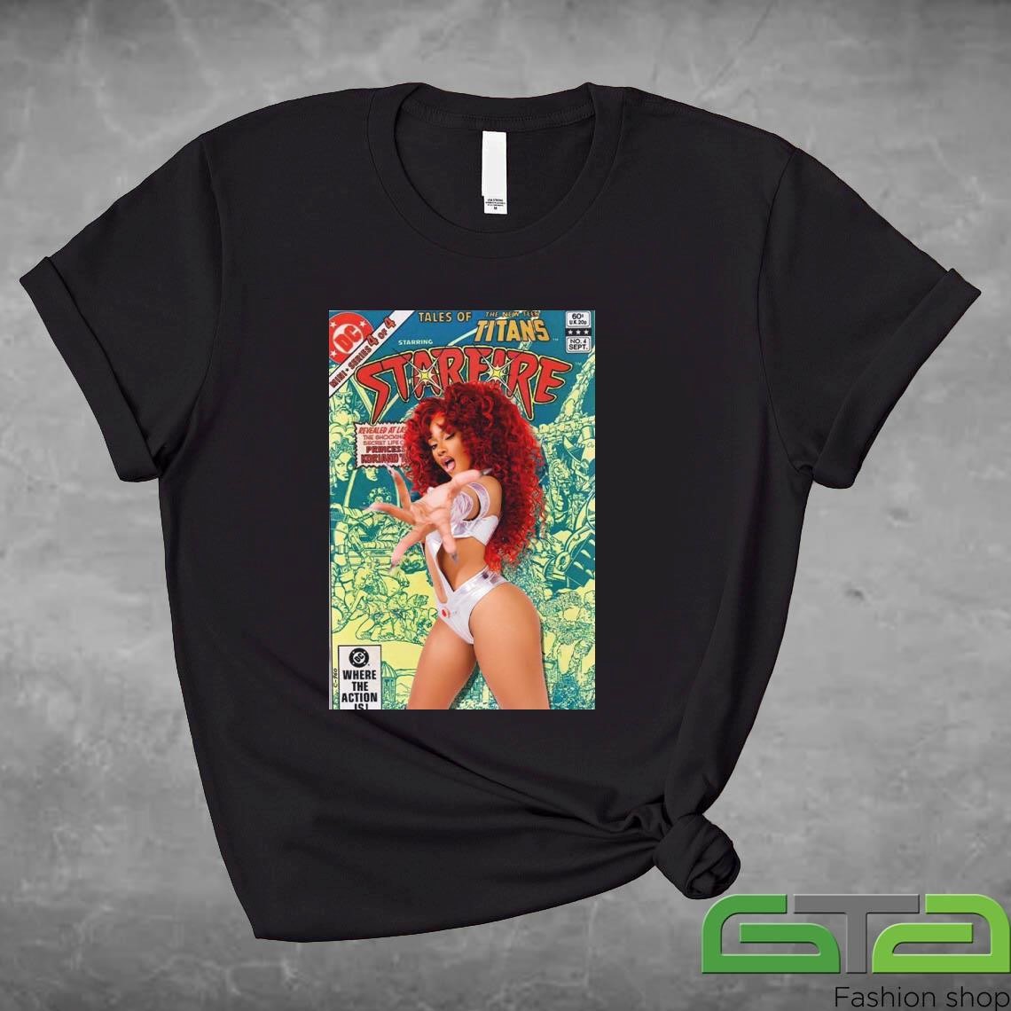 Official Megan Thee Stallion As Starfire From Teen Titans For Halloween 2024 Shirt