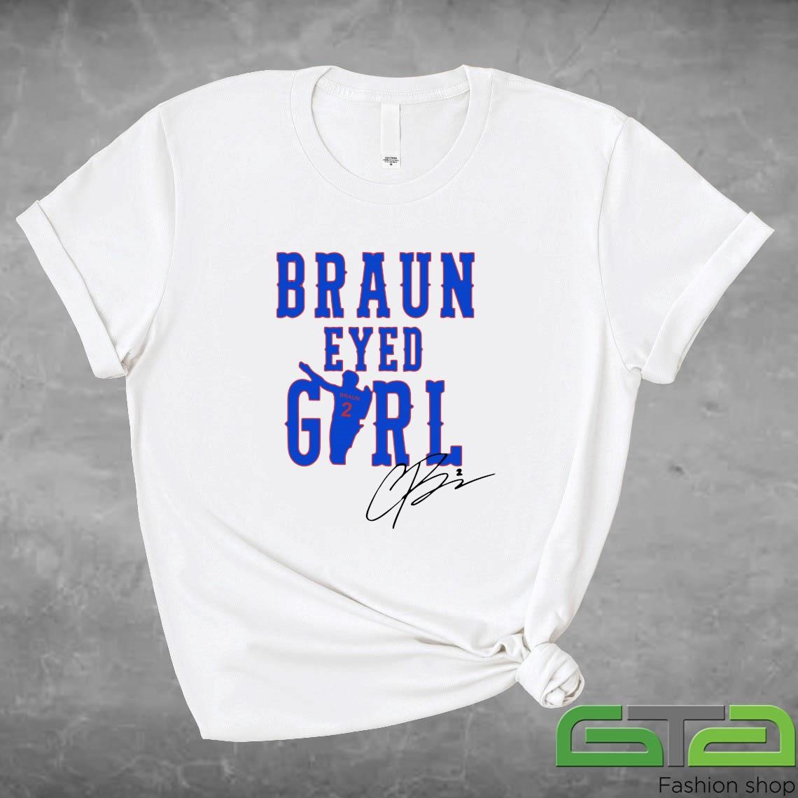 Official Original Braun Eyed Girl Christian Braun Signature T-shirt