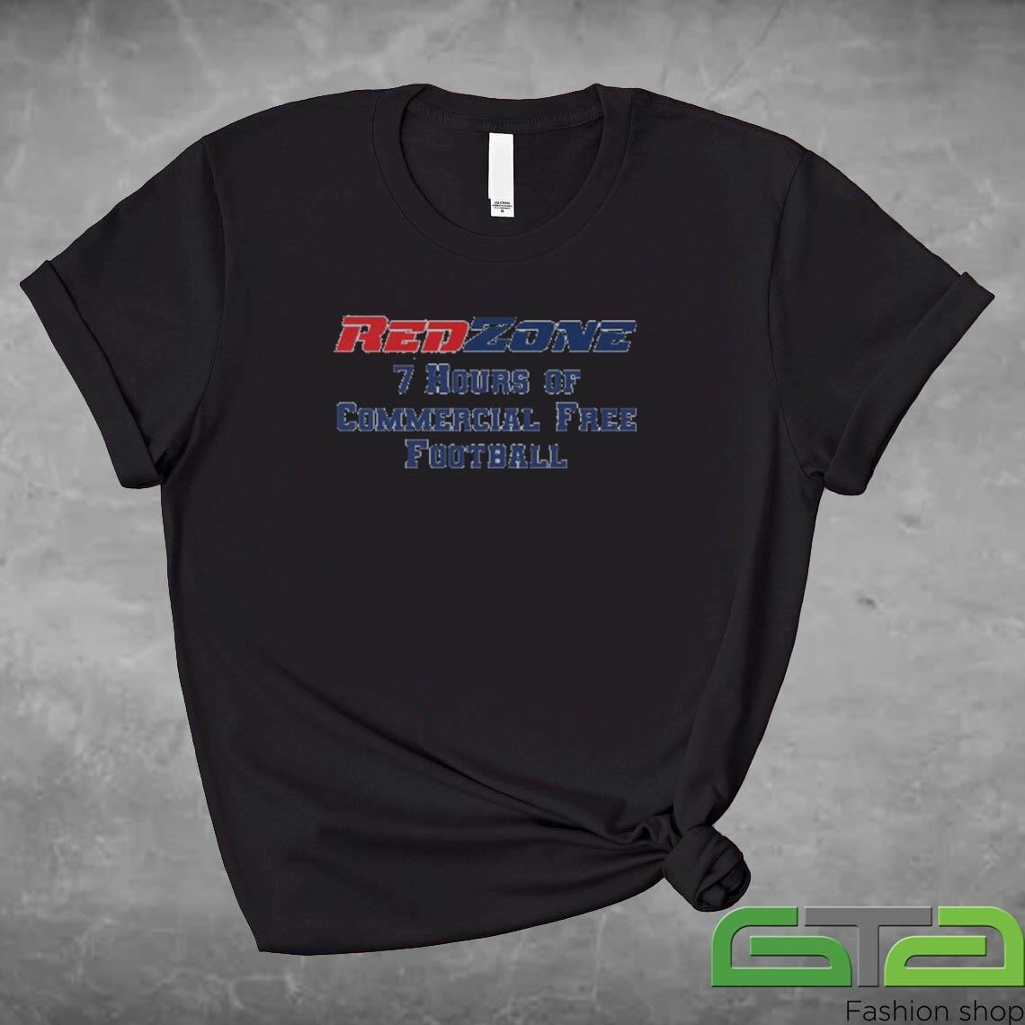 Official Redzone 7 Hours Of Commercial Free Football Shirt