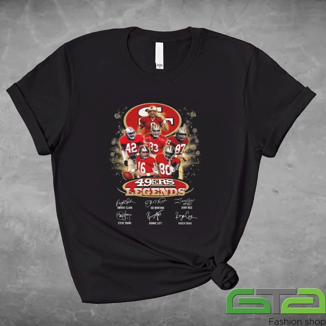 Official San Francisco 49ers Legends Signatures 2024 Shirt