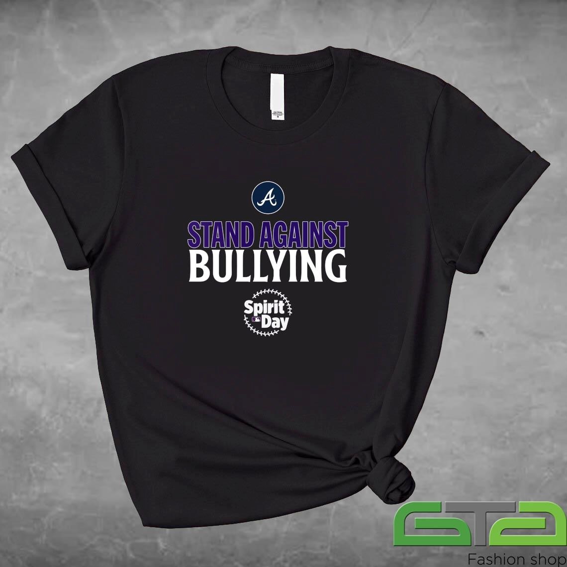 Official Stand Against Bullying Spirit Day Atlanta Braves Shirt