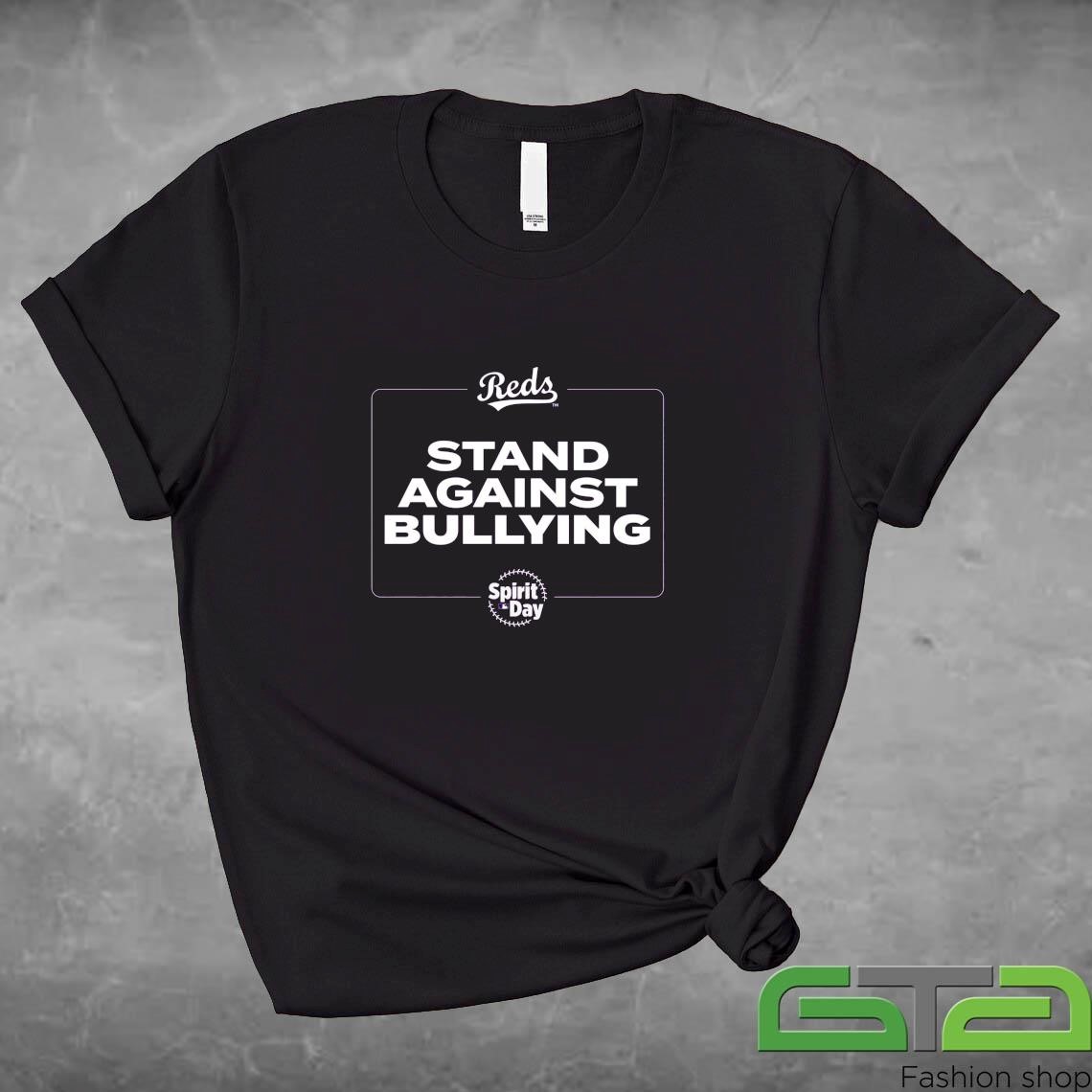 Official Stand Against Bullying Spirit Day Cincinnati Reds Shirt