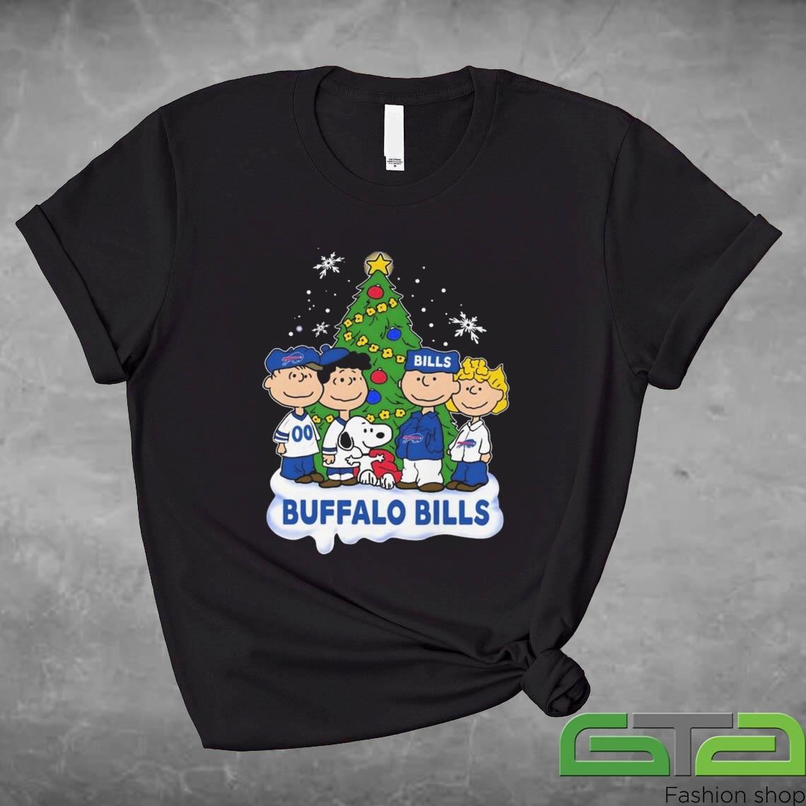 Buffalo Bills Merry Christmas And Happy New Year 2025 Snoopy Peanuts 2024 Shirt