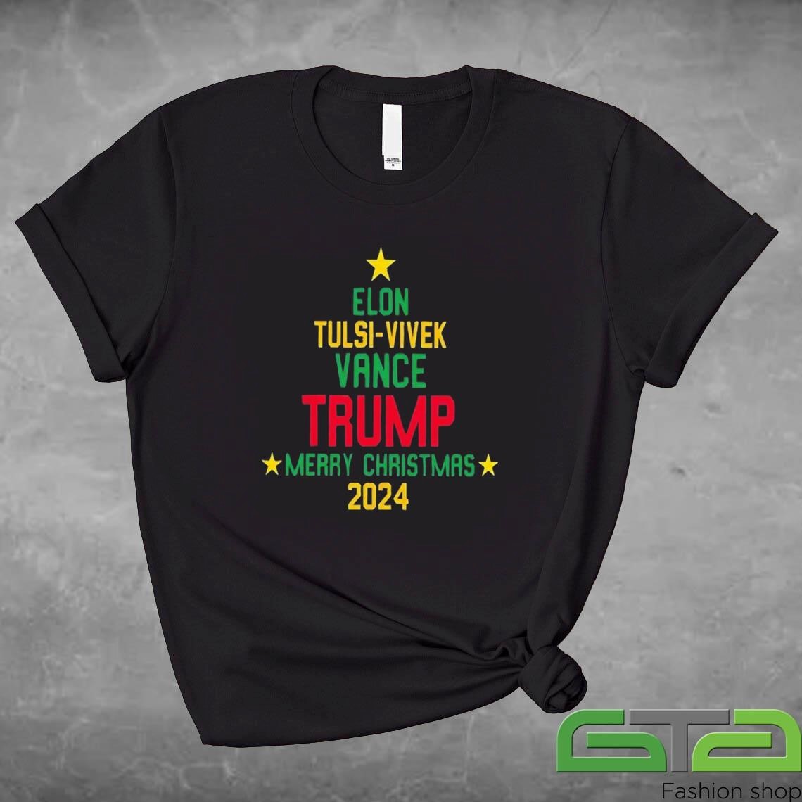 Elon Tulsi-Vivek Vance Trump Merry Christmas 2024 Shirt