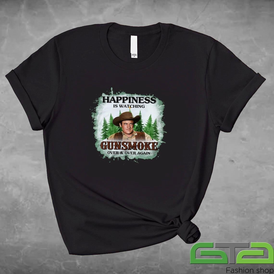 Gunsmoke Happiness Is Watching Merry Christmas 2024 Shirt