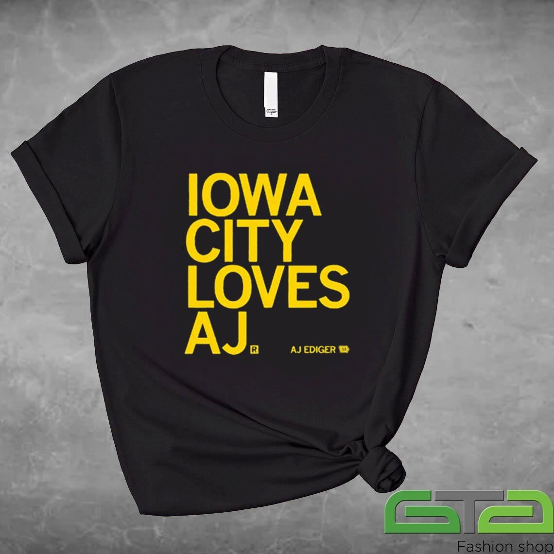 Iowa City Loves Aj Ediger Shirt