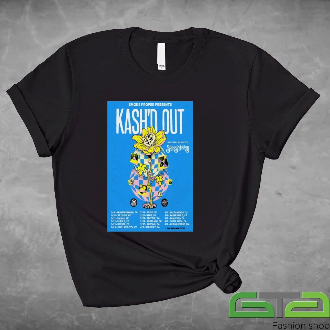 Kash'd Out Tour March & April 2025 Shirt