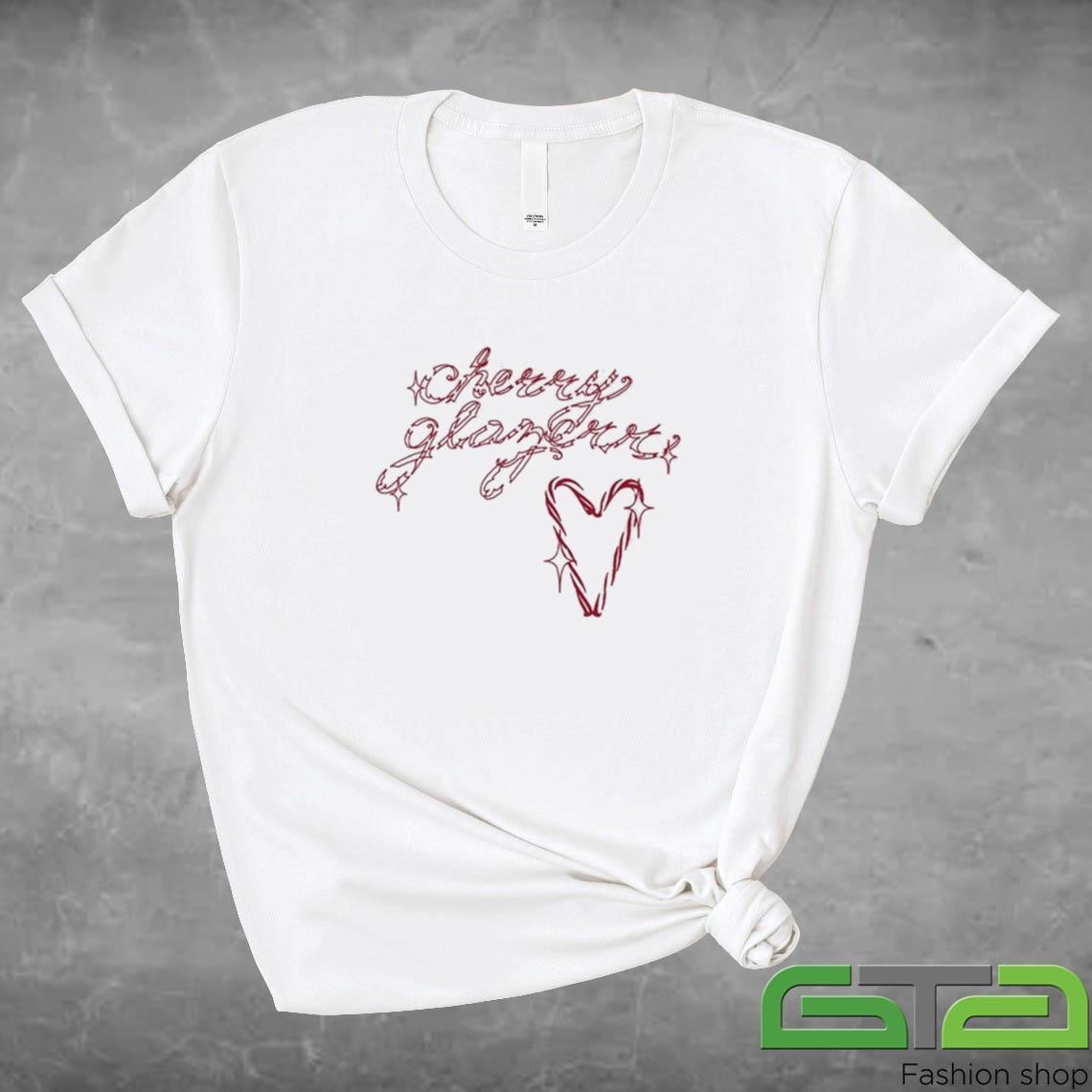 Official 2024 Cherry Glazerr Candy Cane Heart T-shirt