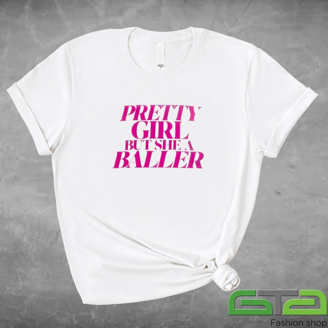 Official Angel Reese Pretty Girl But She A Baller T-shirt