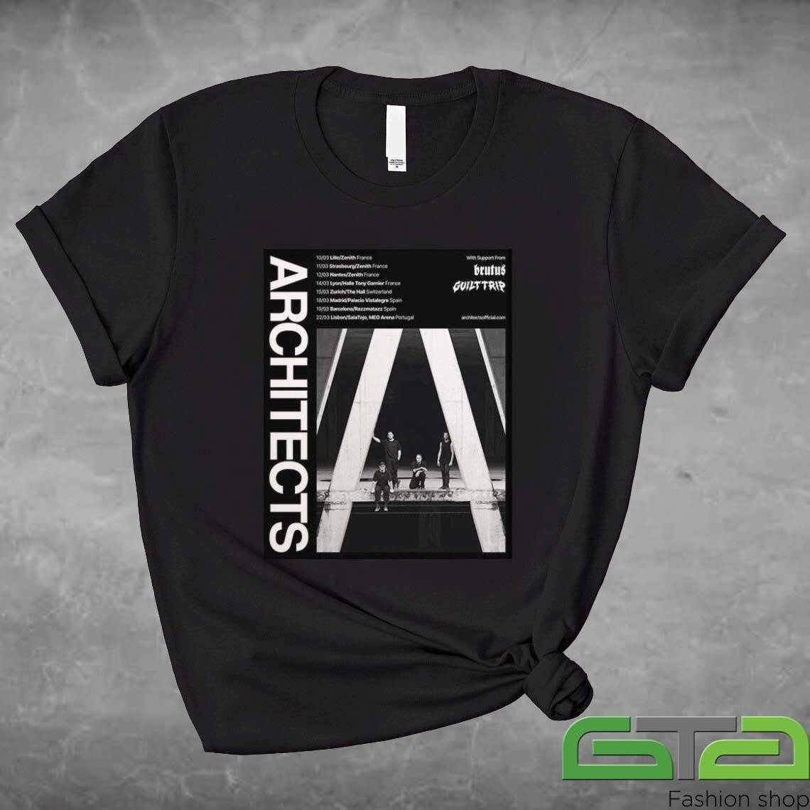 Official Architects 2025 Spring EU Tour T-shirt