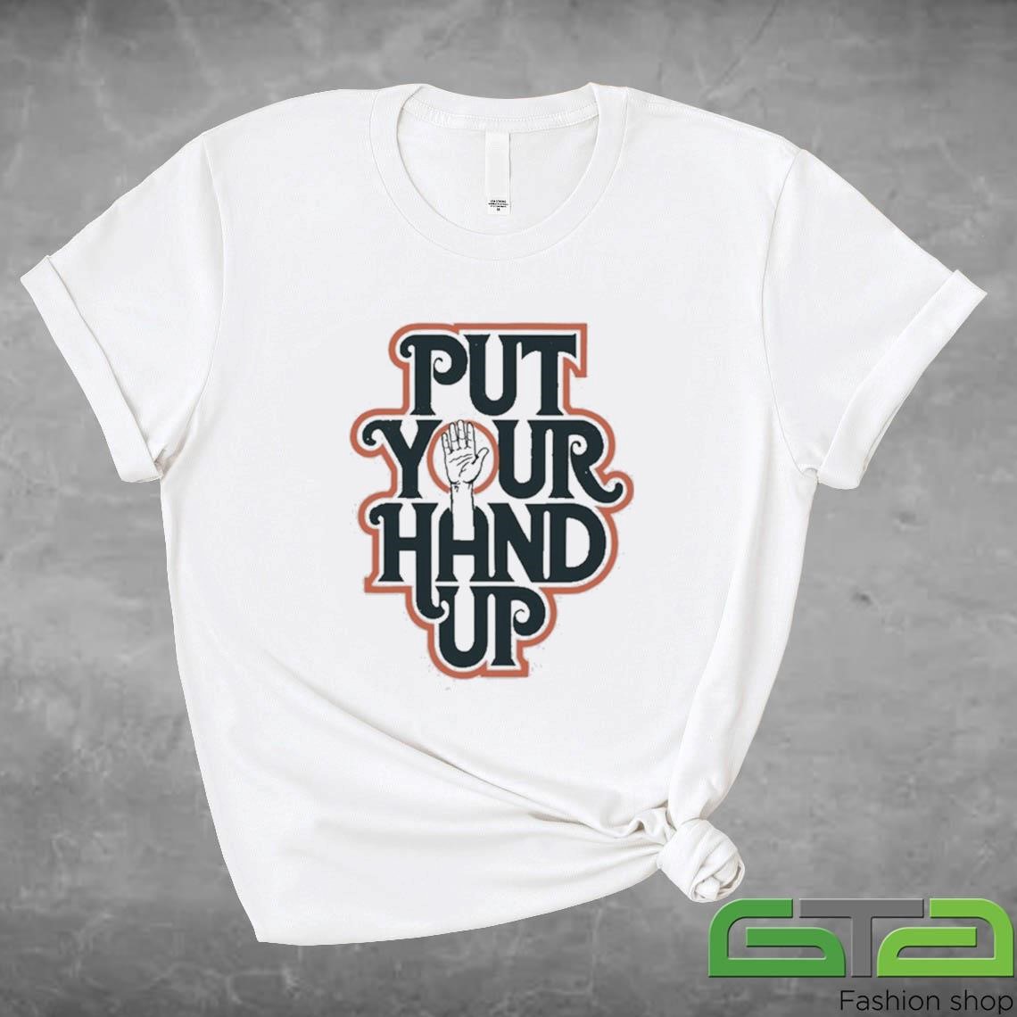 Official Bacon Bros Put Your Hand Up White T-shirt