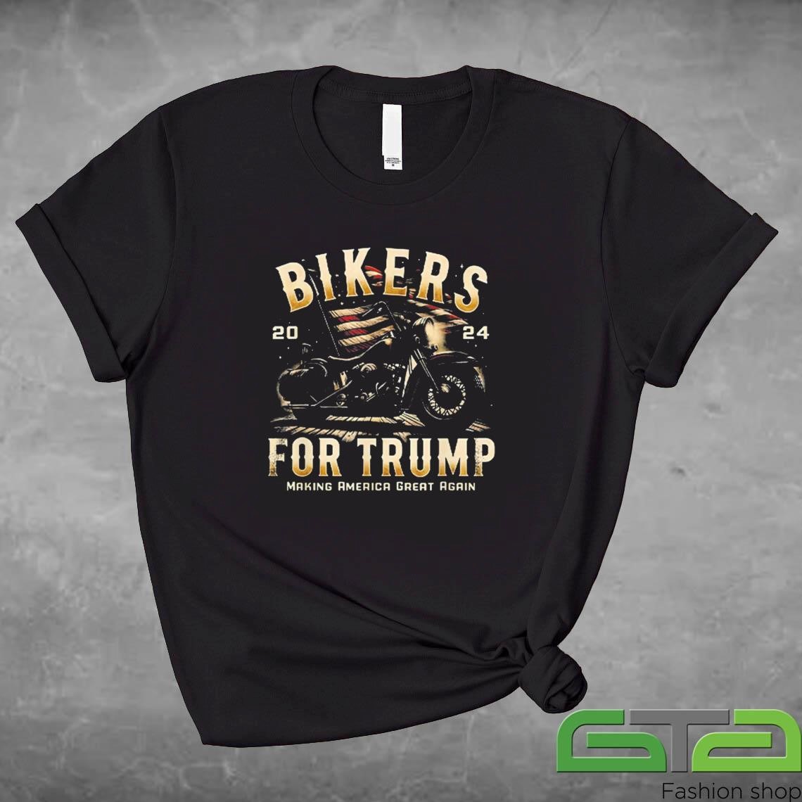 Official Biker For Trump 2024 Make America Great Again Trump Won 2024 T-shirt