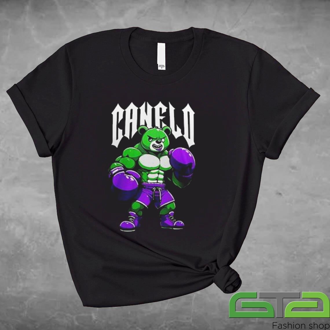 Official Canelo Bear Jab Treat T-shirt