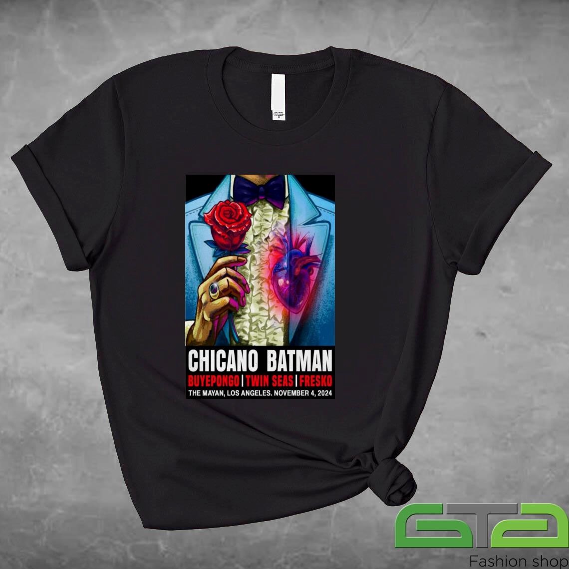 Official Chicano Batman Show Poster La Farewell Nov 04 2024 Los Angeles The Mayan T-shirt