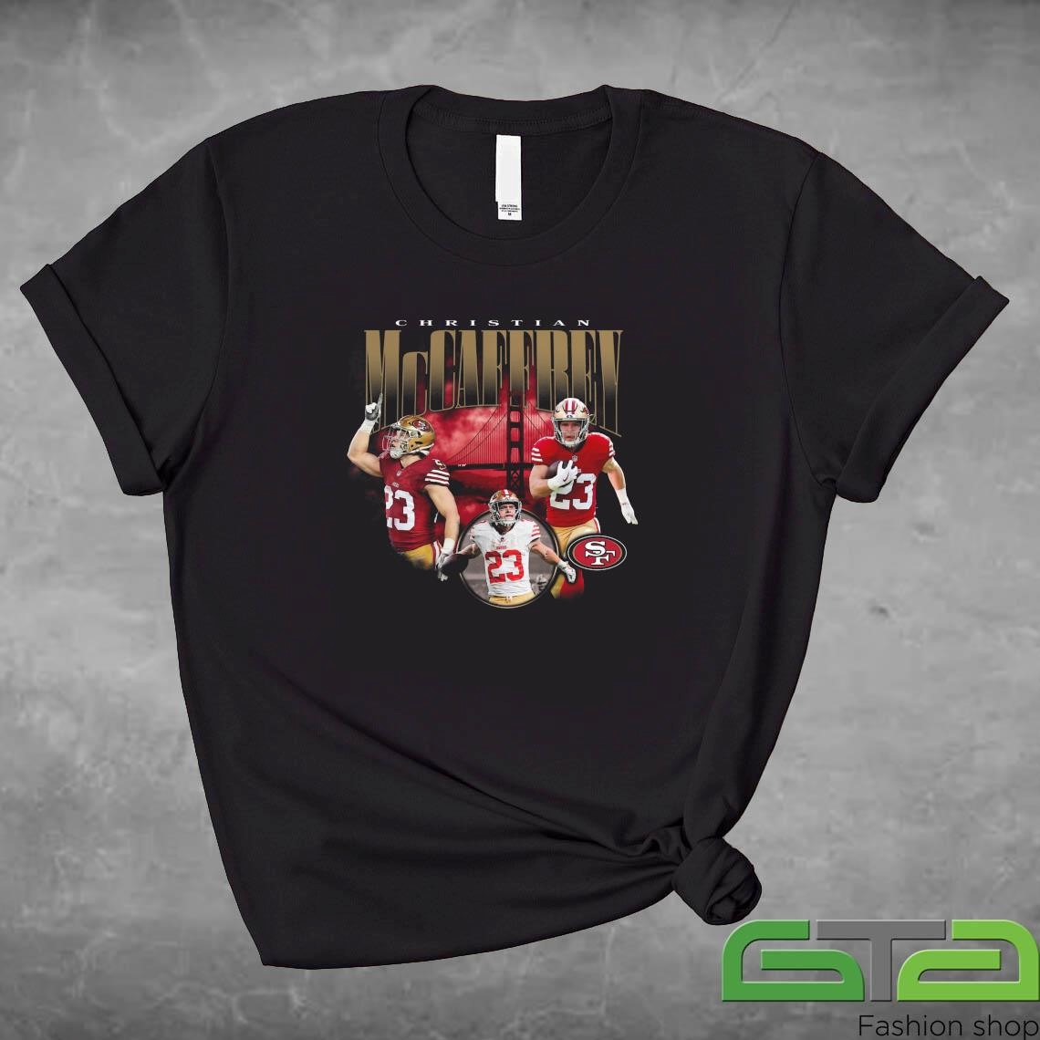 Official Christian McCaffrey San Francisco 49ers Notorious Player Graphic T-shirt