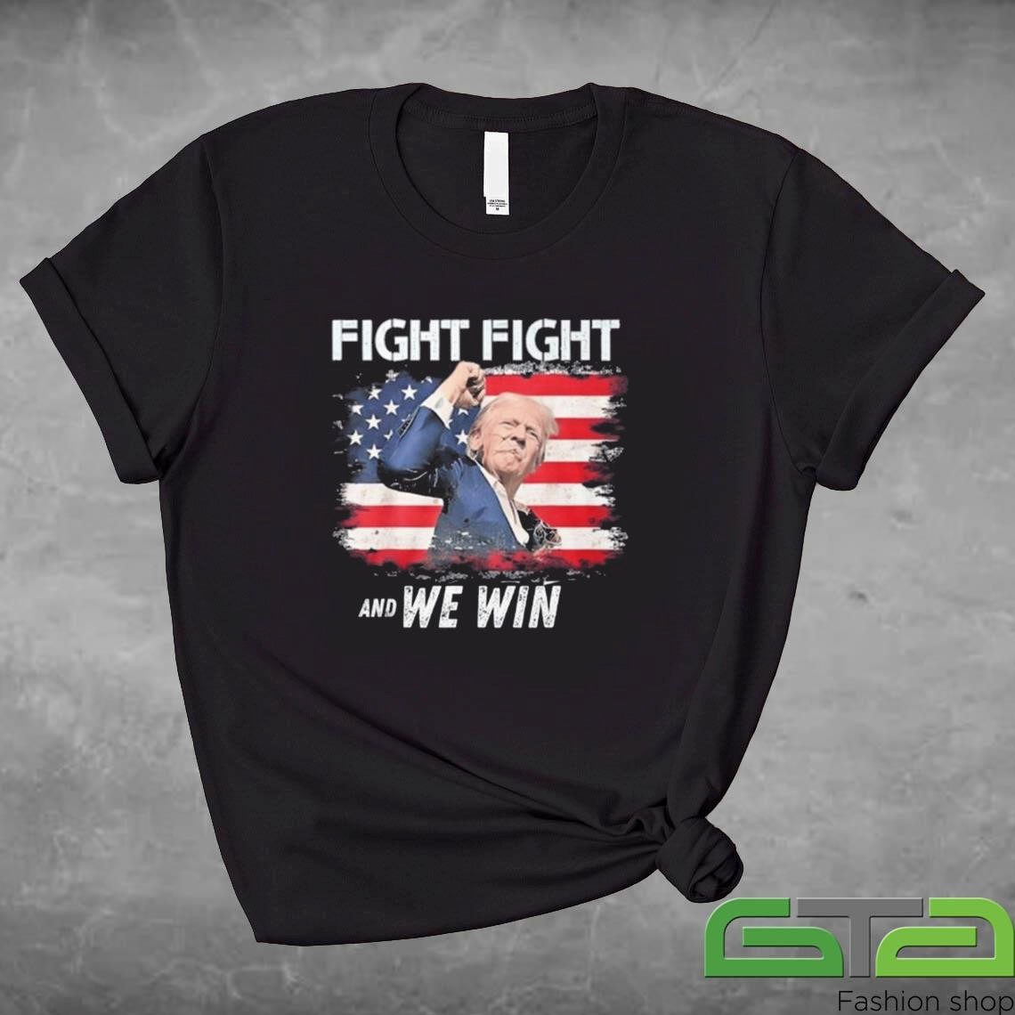 Official Congratulations Trump Fight Fight And We Win 2024 T-shirt