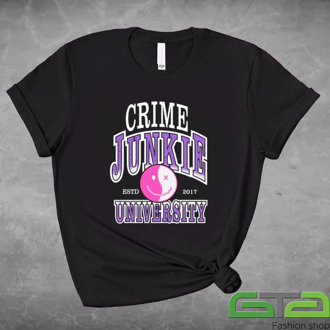 Official Crime Junkie 2017 University T-shirt