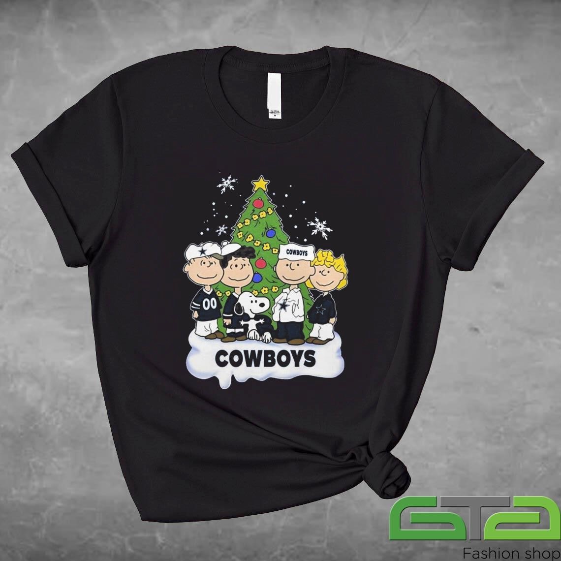 Official Dallas Cowboys x Snoopy And Friends Christmas 2024 T-shirt