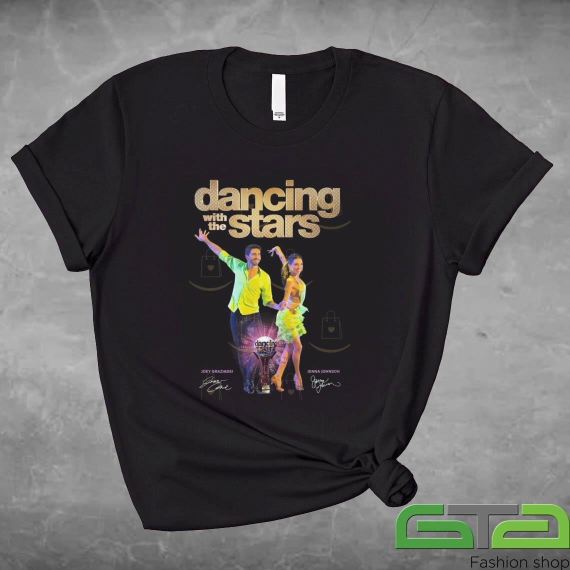 Official Dancing With The Stars Joey Graziadei x Jenna Johnson Signature T-shirt