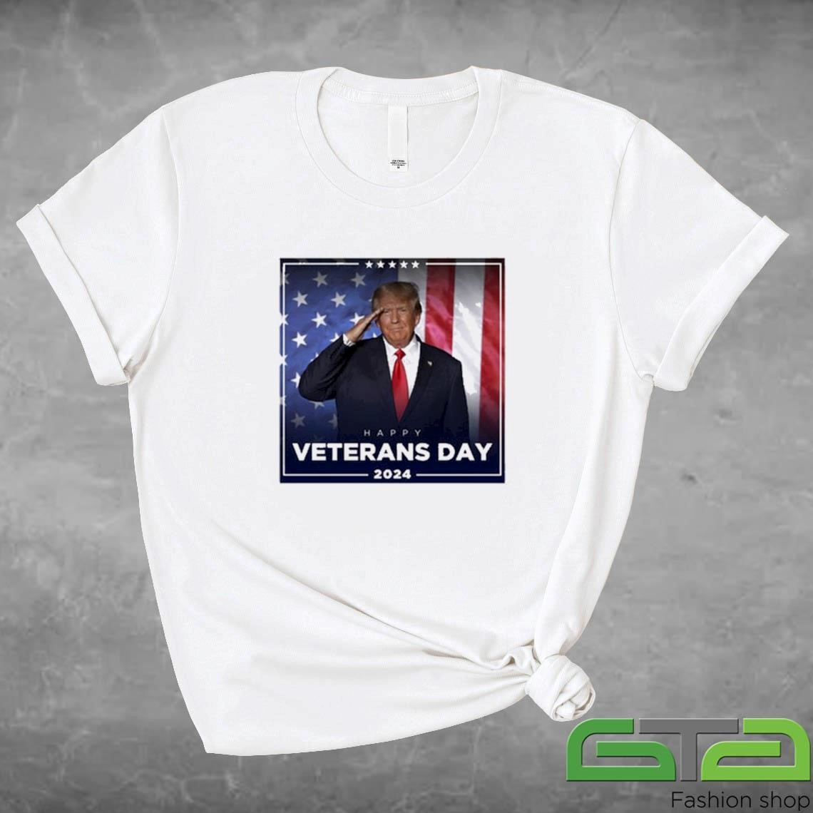 Official Donald J. Trump Happy Veterans Day 2024 T-shirt