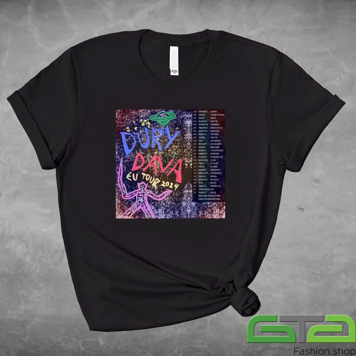 Official Dury Dava Tour 2024 T-shirt