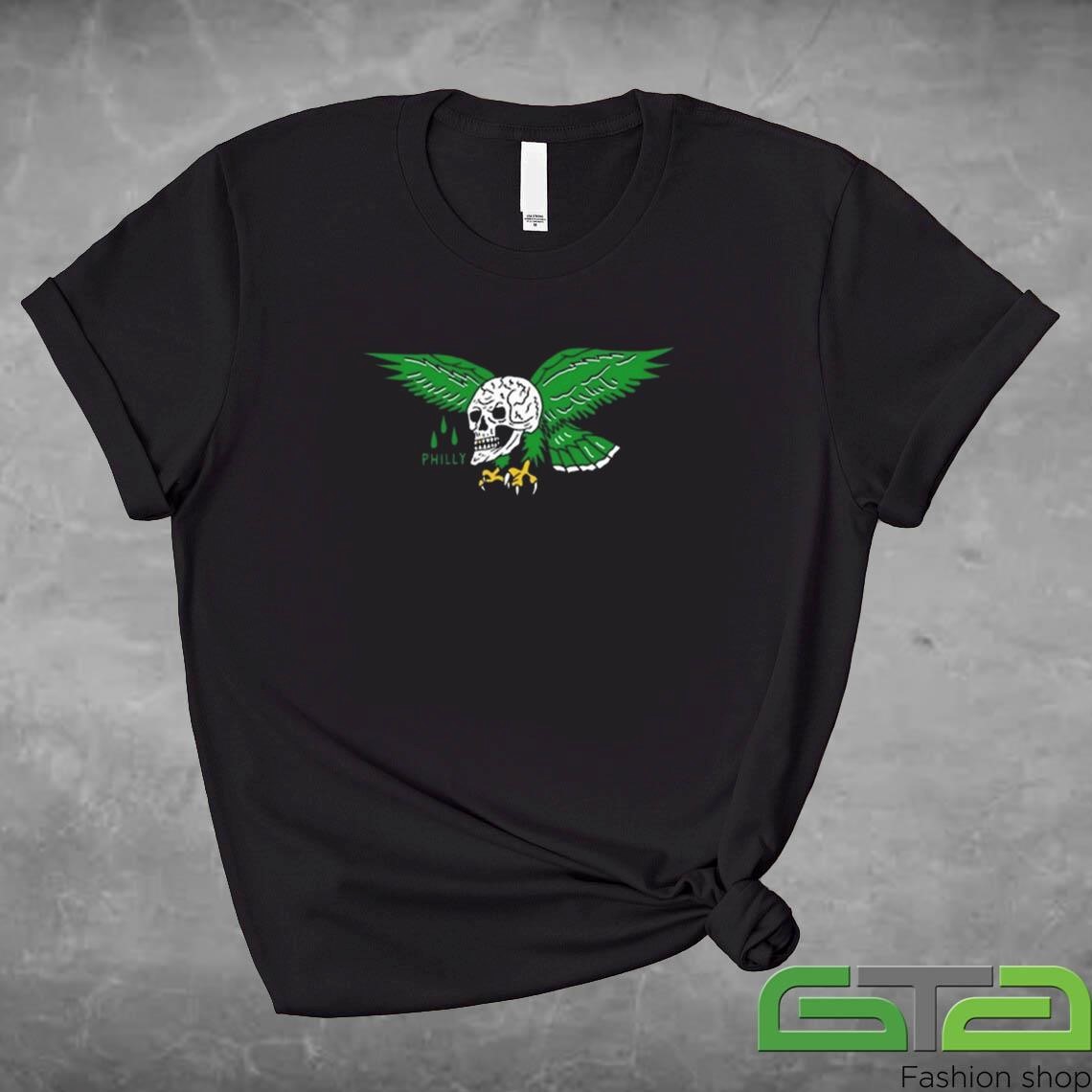 Official Eric Kenney Philly Eagle Skull T-shirt