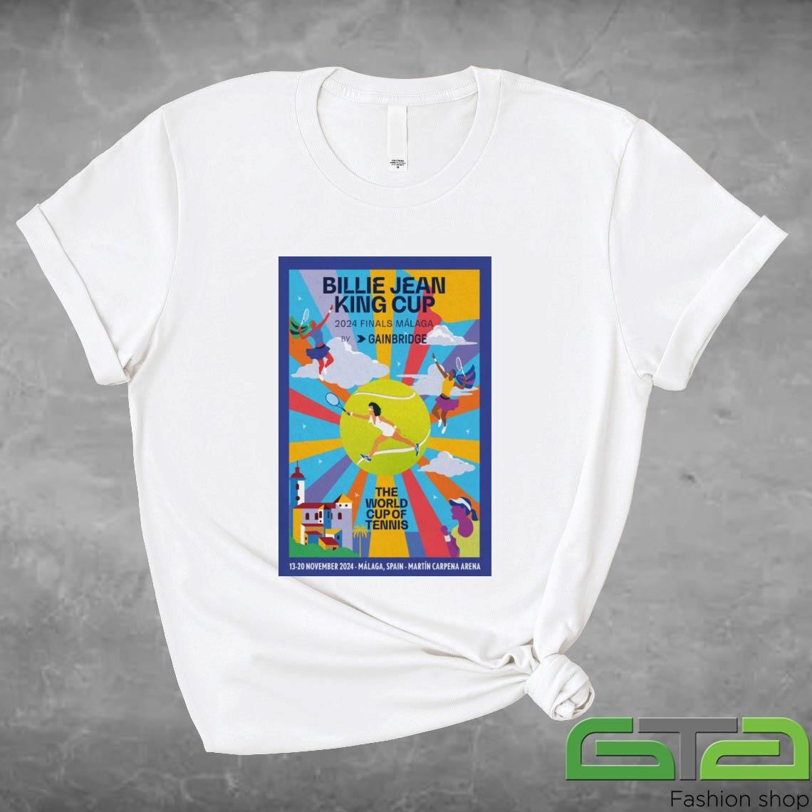 Official Event The Billie Jean King Cup Tour 2024 Carpena Arena Spain T-shirt