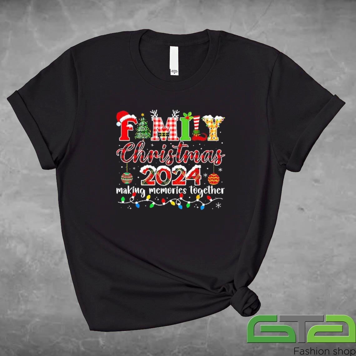 Official Family Christmas 2024 Making Memories Together Matching Squad Santa Elf Sweashirt