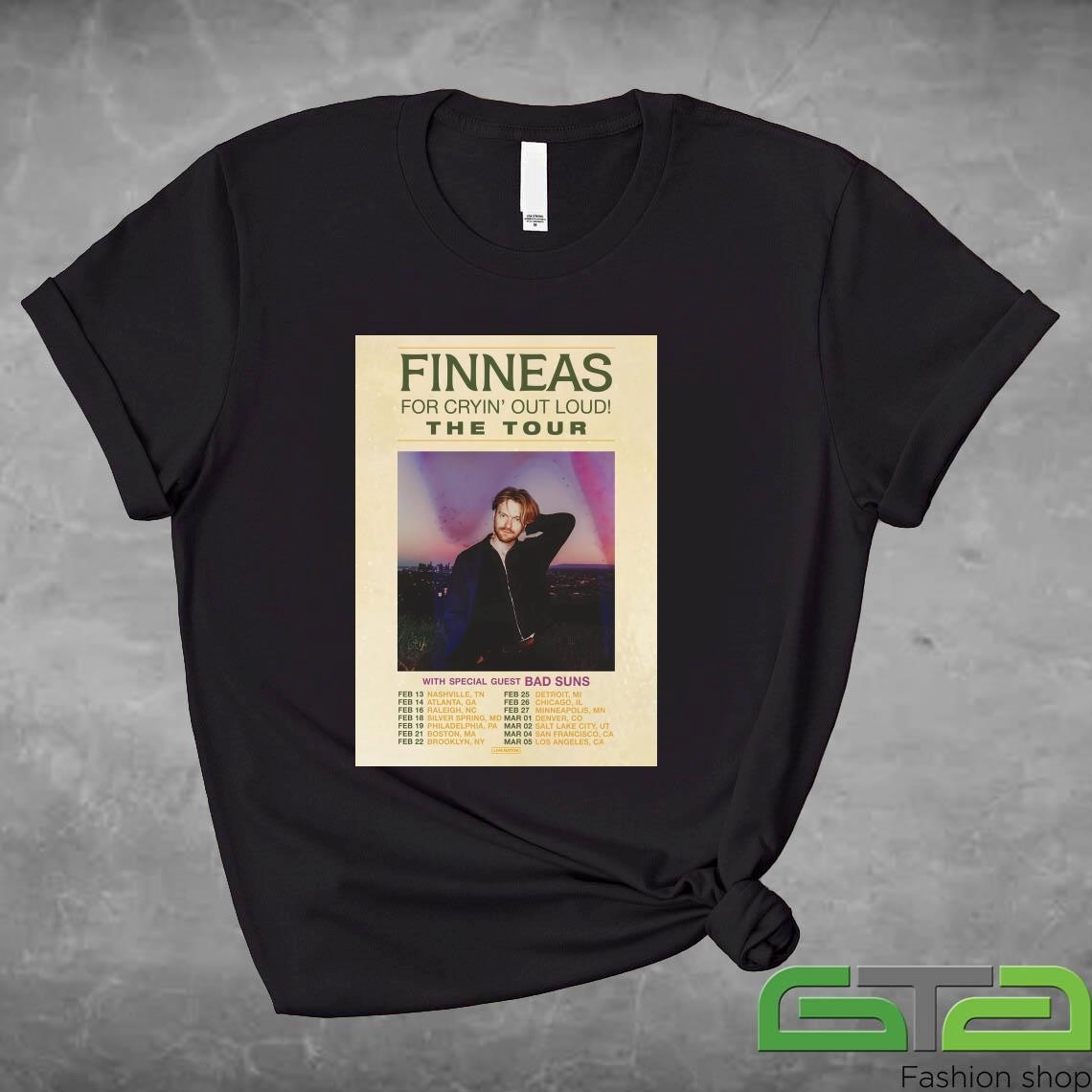 Official Finneas Billie Eilish For Cryin' Out Loud 2025 North America Tour T-shirt