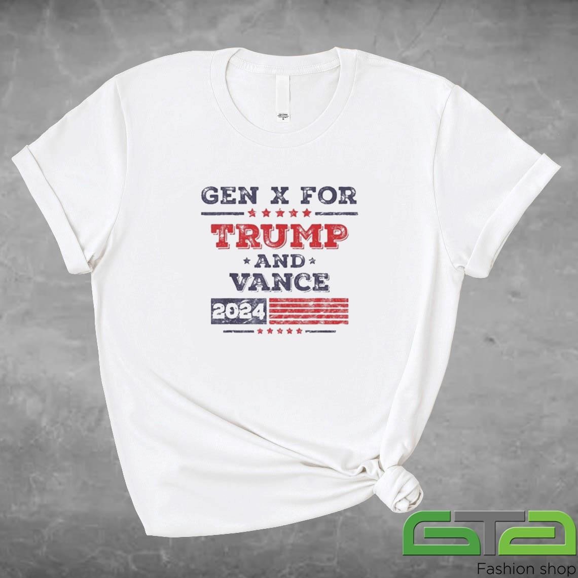 Official Gen X For Trump and Vance 2024 T-shirt