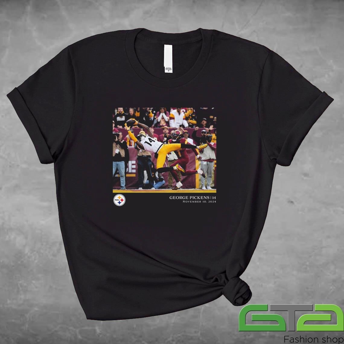 Official George Pickens Pittsburgh Steelers NFL Flash Features Week 10 T-shirt