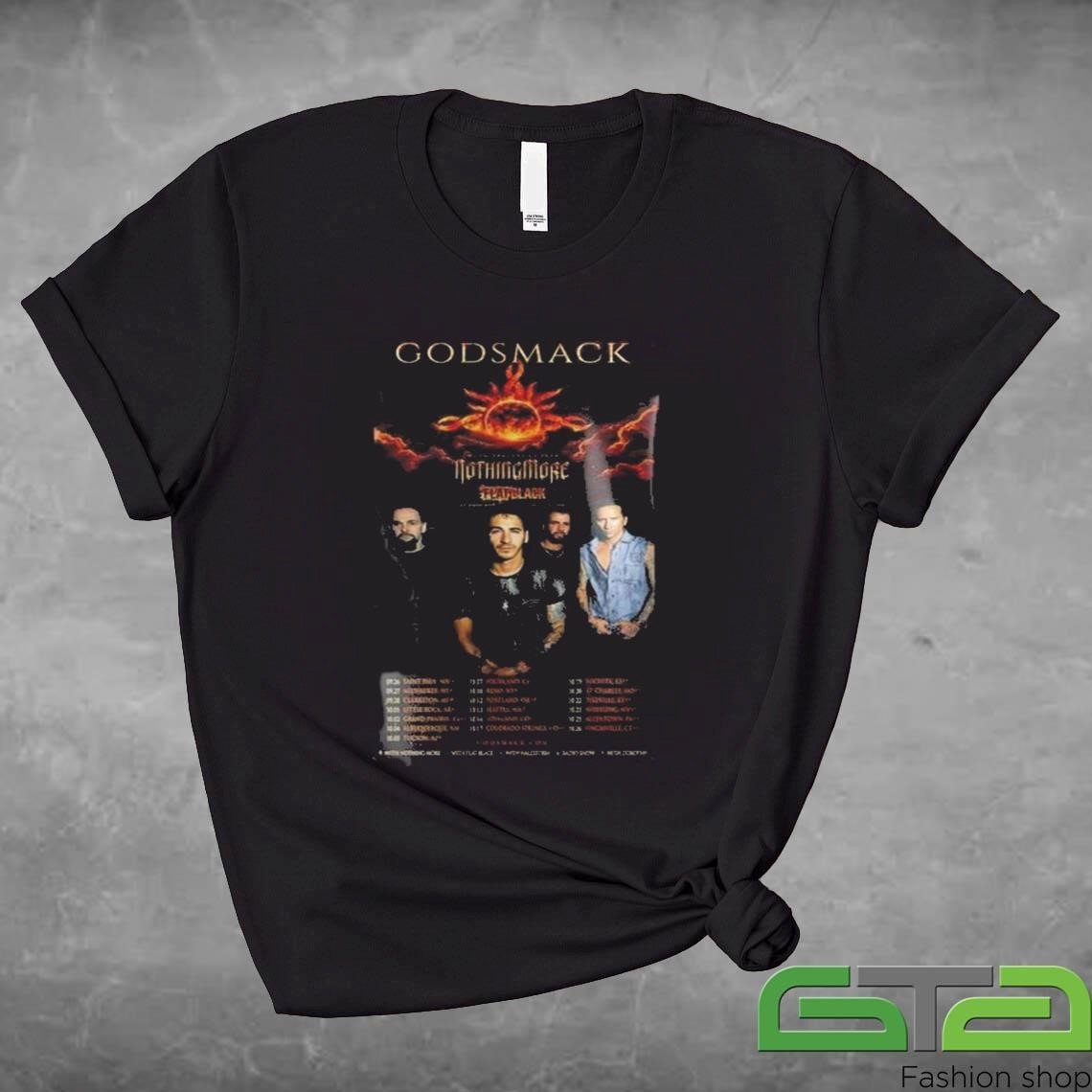 Official Godsmack I Stand Alone Tour 2024 Performance Schedule T-shirt