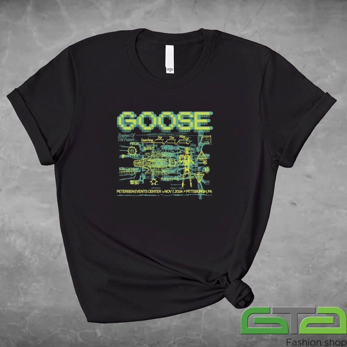 Official Goose November 7 2024 Petersen Events Center in Pittsburgh PA T-shirt