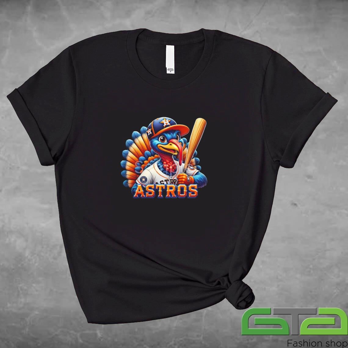 Official Happy Thanksgiving Houston Astros Baseball Turkey 2024 T-shirt