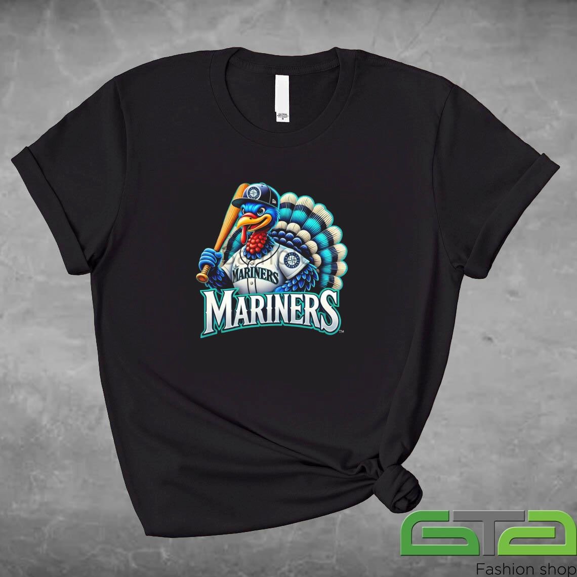 Official Happy Thanksgiving Seattle Mariners Baseball Turkey 2024 T-shirt