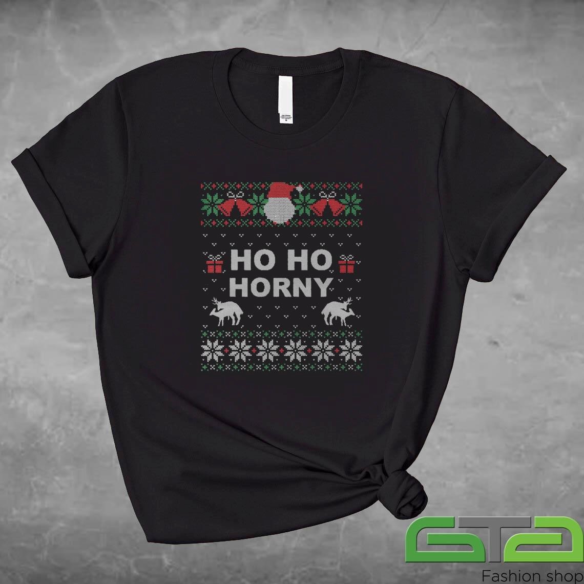 Official Ho Ho Horny Ugly Christmas 2024 T-shirt