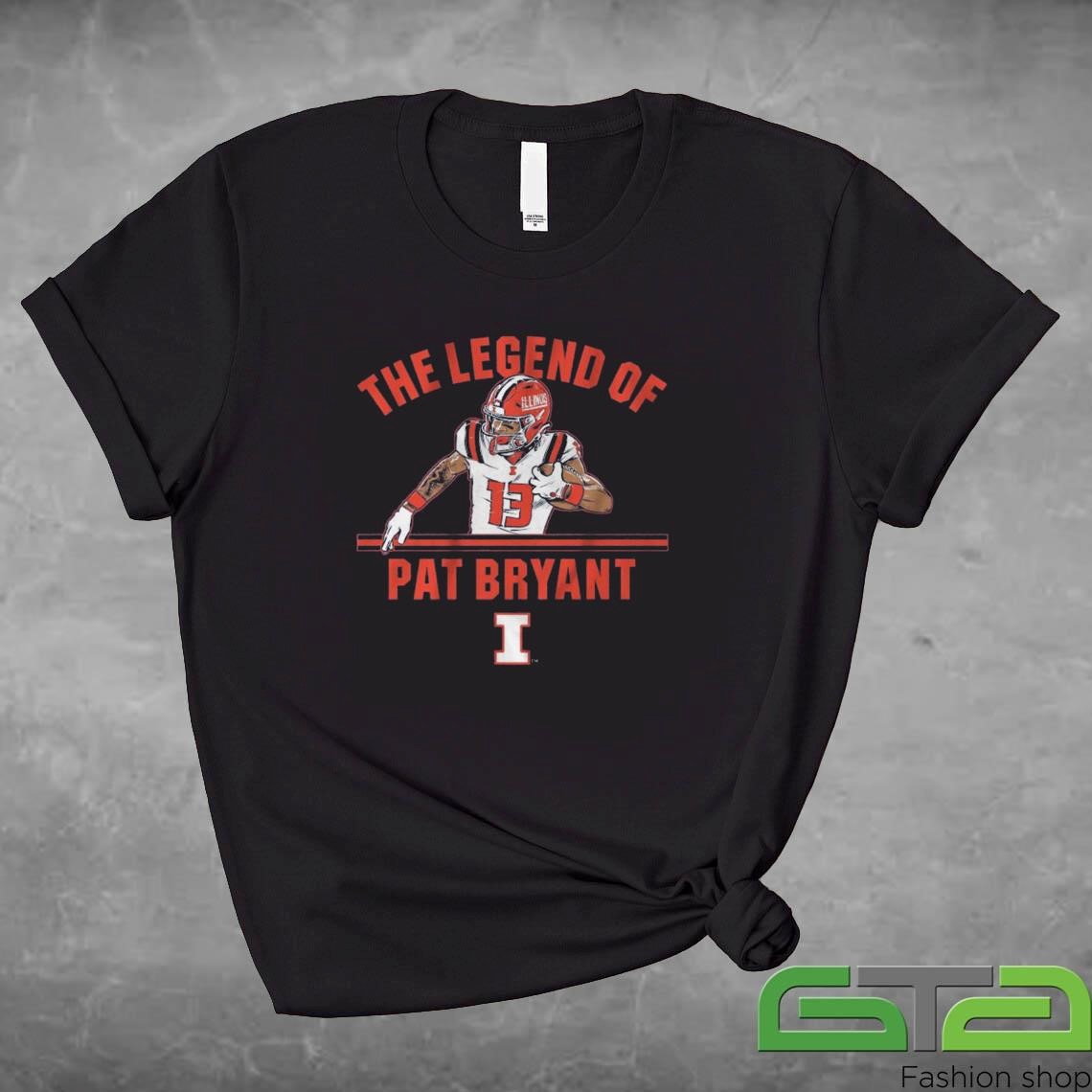 Official Illinois Football The Legend of Pat Bryant T-shirt