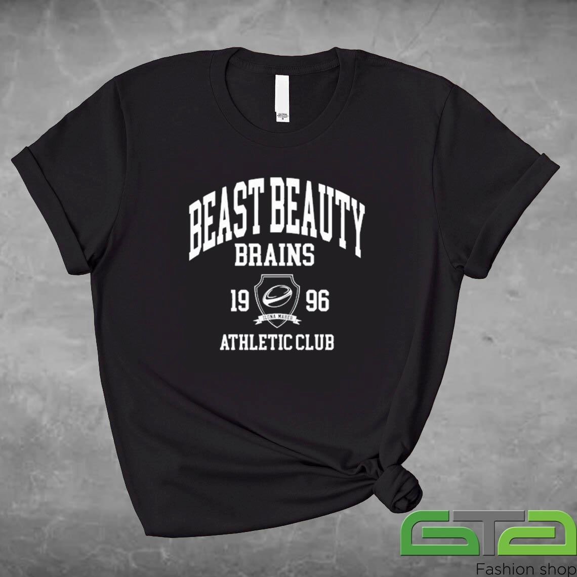 Official Ilona Maher Beast Beauty Brains Athletic Club 1996 T-shirt