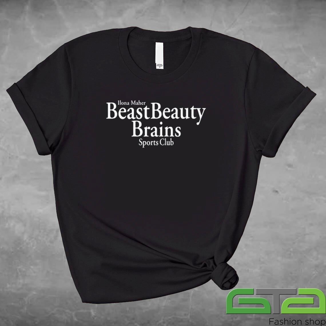 Official Ilona Maher Beast Beauty Brains Sports Club T-shirt