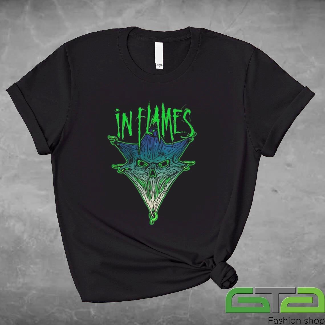 Official In Flames Pierced Jester T-shirt