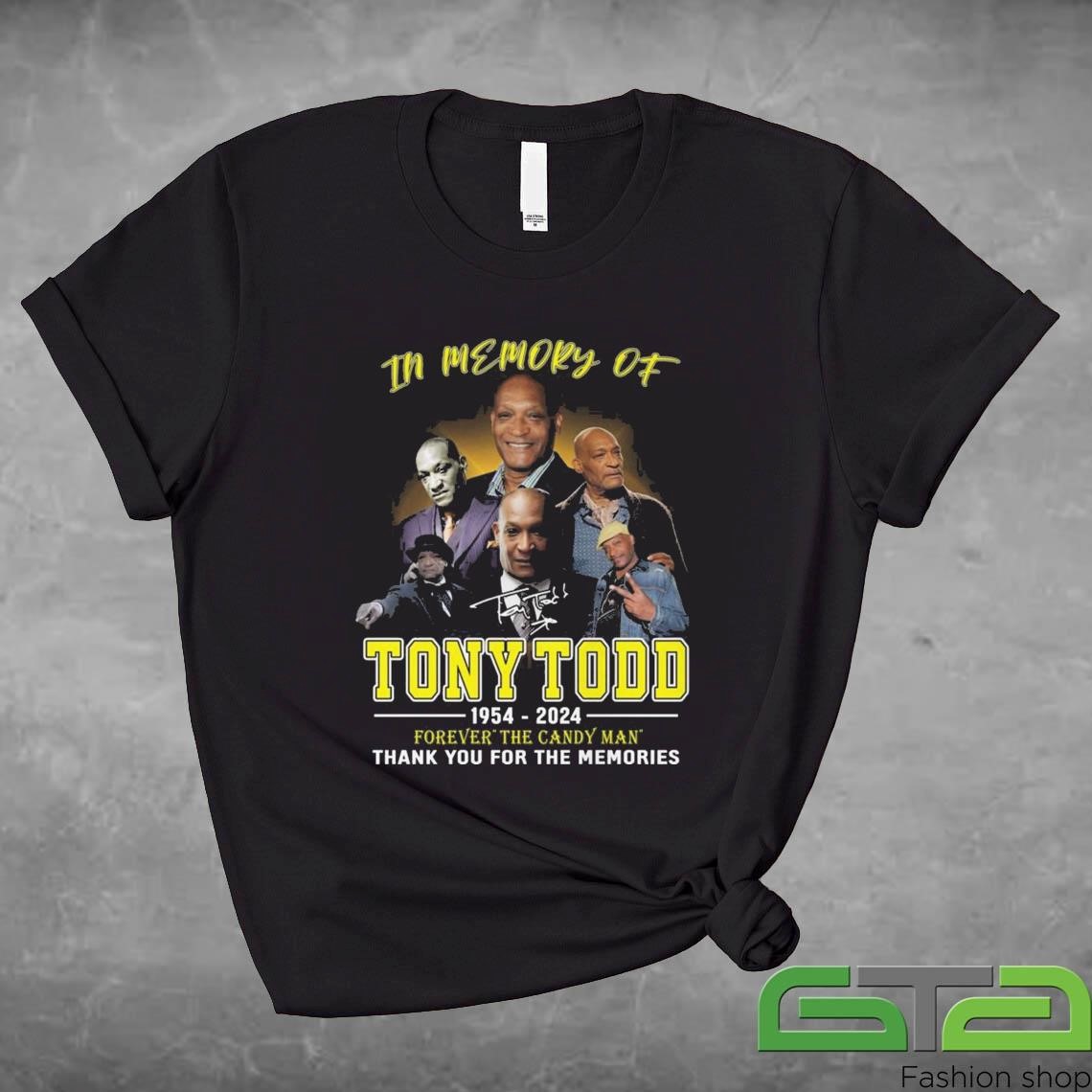 Official In Memory Of Tony Todd 1954-2024 Thank You For The Memories Signature T-shirt