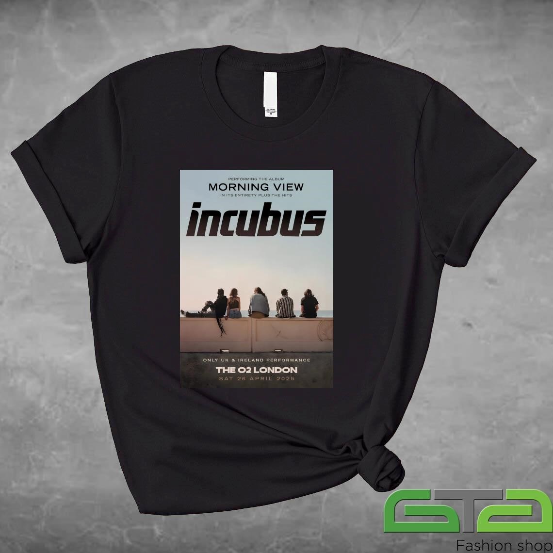 Official Incubus Morning View 2025 World Tour lOndon The O2 Arena 26 April 2025 T-shirt