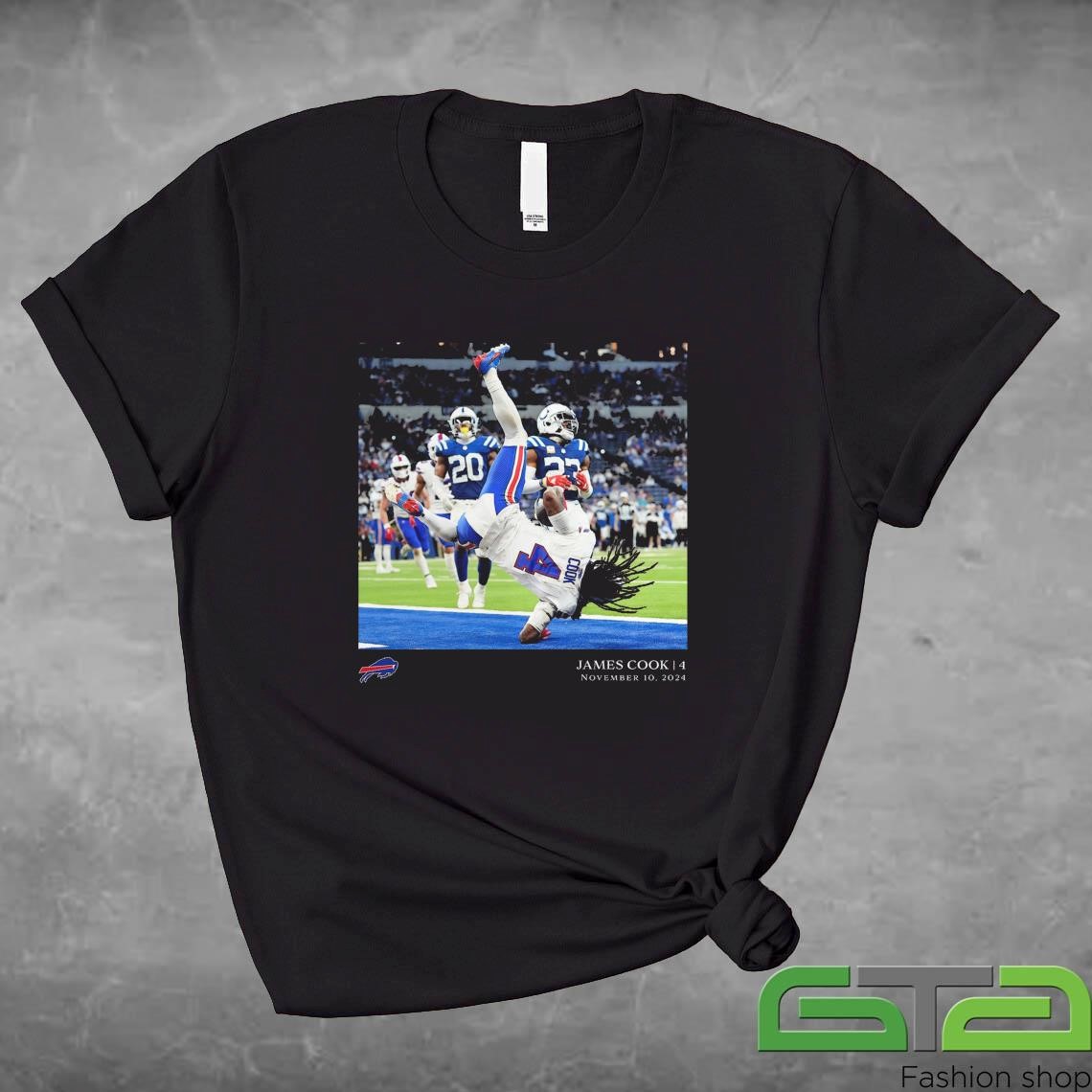 Official James Cook Buffalo Bills NFL Flash Features Week 10 T-shirt