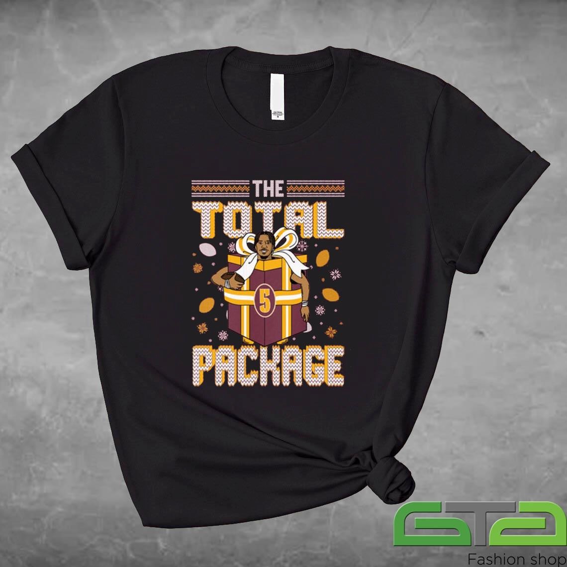 Official Jayden Daniels The Total Package Ugly Christmas 2024 T-shirt