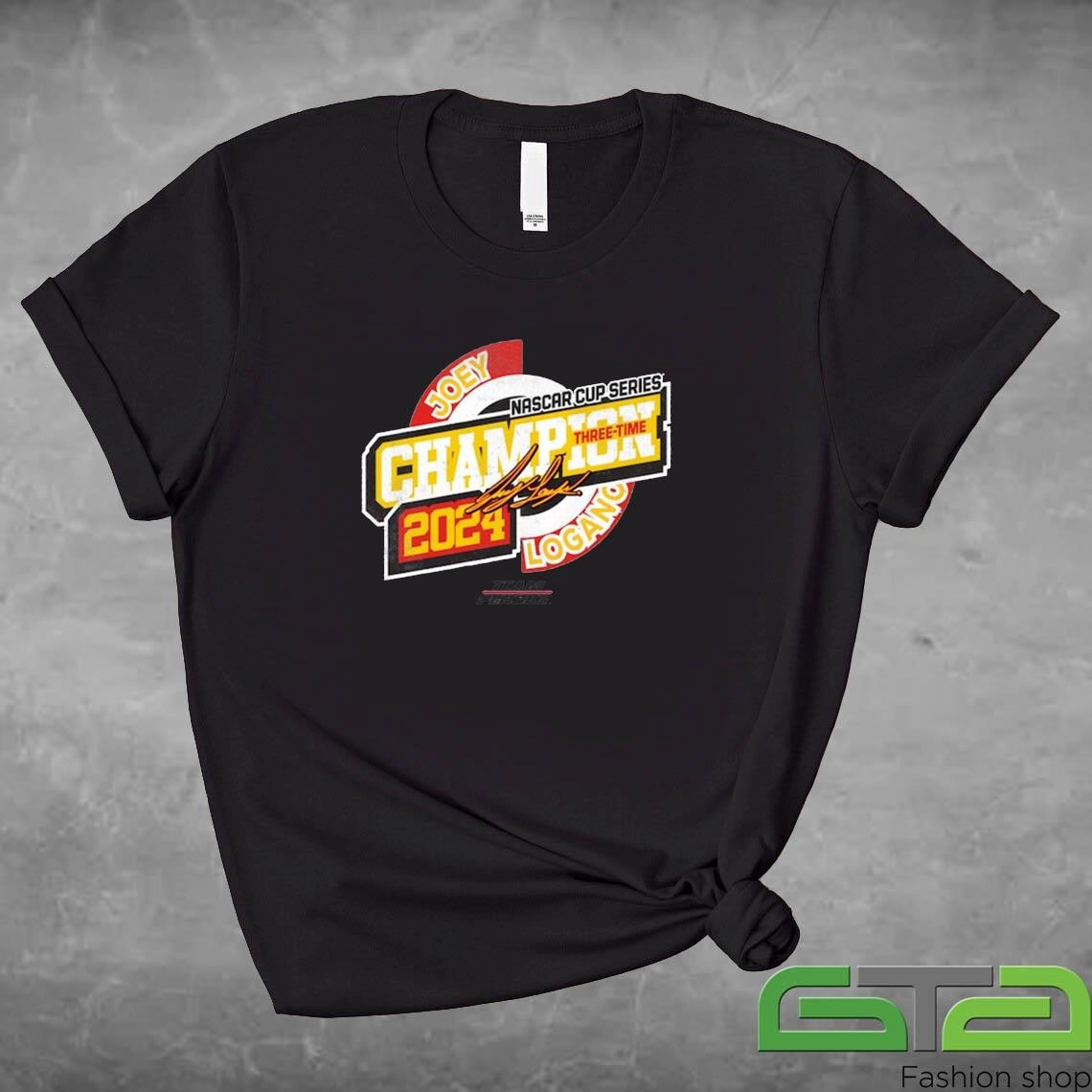 Official Joey Logano Team Penske Three-Time NASCAR Cup Series Champion Speed T-shirt