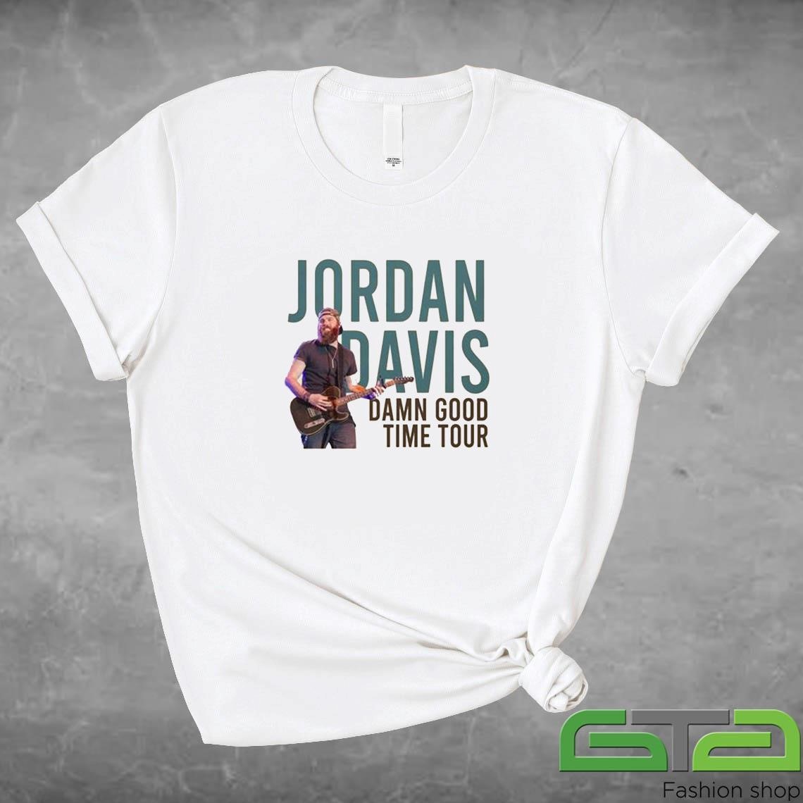 Official Jordan Davis Damn Good Time World Tour 2024 T-shirt