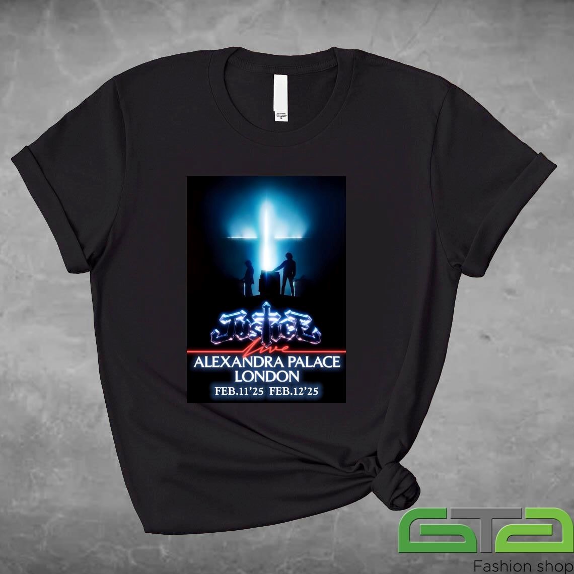 Official Justice Hyperdrama Live 2025 Tour London Alexandra Palace T-shirt