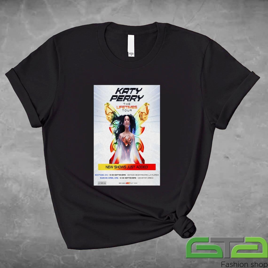 Official Katy Perry The Lifetimes Tour September 2025 T-shirt